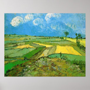 Wheat Fields at Auvers Under Clouds by van Gogh Poster