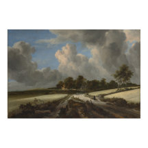 Wheat Fields by Jacob van Ruisdael Art Print