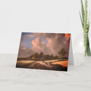 Wheat Fields by van Ruisdael: Blank Card