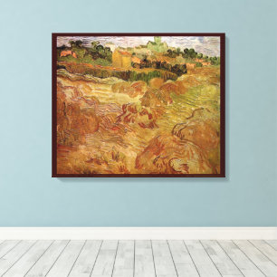 Wheat Fields with Auvers by Vincent van Gogh Canvas Print