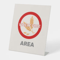 Wheat Free Area Customised Food Allergy Alert