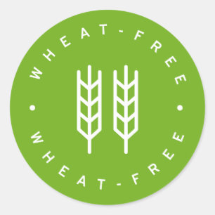 wheat free classic round sticker