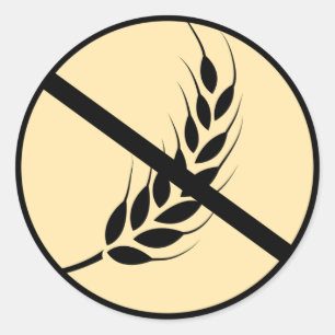 Wheat Gluten Free Classic Round Sticker