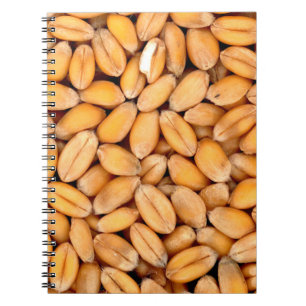 Wheat grains food cereals notebook