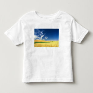 Wheat harvest on the Palouse in Eastern Toddler T-Shirt