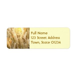 Wheat Mailing Labels