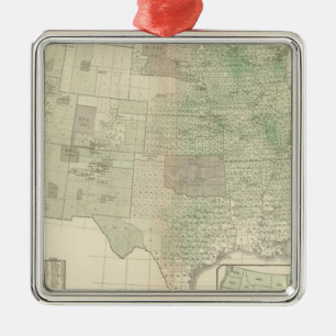 Wheat per sq mile metal tree decoration