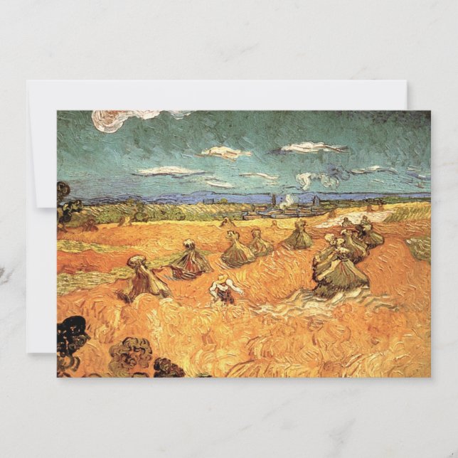 Wheat Stacks with Reaper by Vincent van Gogh (Front)