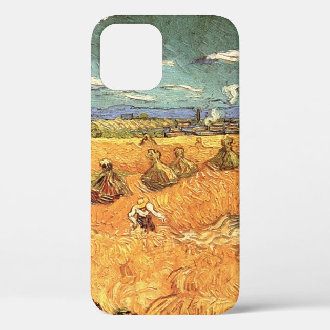 Wheat Stacks with Reaper by Vincent van Gogh Case-Mate iPhone Case (Back)