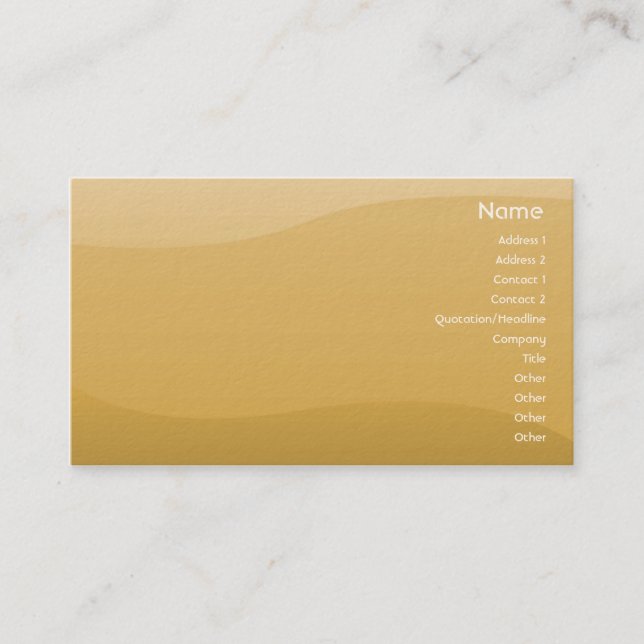 Wheat Waves - Business Card (Front)