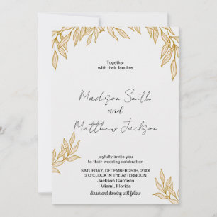 Wheat Wedding Invitations