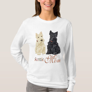 Wheaten & Black Scotties Mother's Day T-Shirt