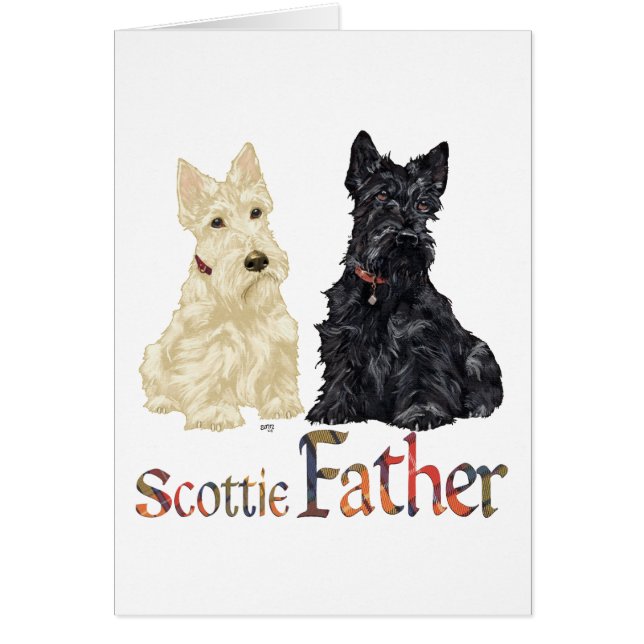Wheaten & Black Scottish Terriers Father (Front)