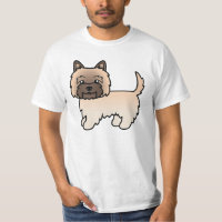 Wheaten Cairn Terrier Cartoon Dog Illustration
