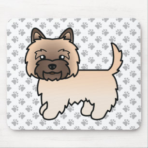 Wheaten Cairn Terrier Cute Cartoon Dog Mouse Mat