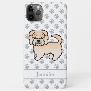 Wheaten Norfolk Terrier Cartoon Dog & Name iPhone 11 Pro Max Case