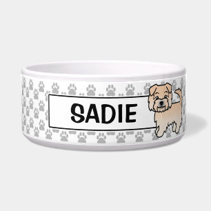 Wheaten Norfolk Terrier Cartoon Dog & Pet's Name