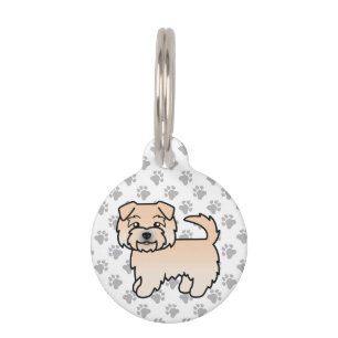 Wheaten Norfolk Terrier Dog & Pet's Info Pet Tag