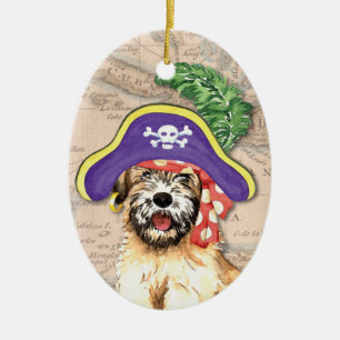 Wheaten Pirate Ceramic Tree Decoration