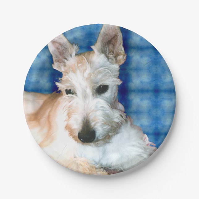 Wheaten Scottie Paper Plate (Front)