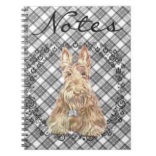 Wheaten Scottie Tartan Notebook
