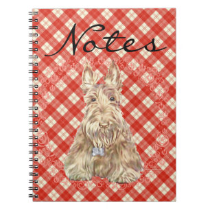 Wheaten Scottie Tartan Notebook
