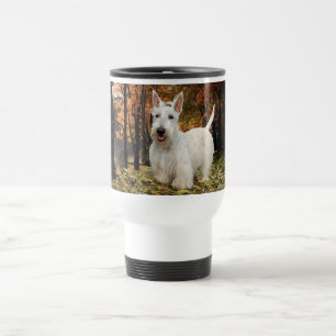 Wheaten Scottish Terrier Autumn Travel Mug
