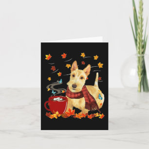 Wheaten Scottish Terrier - Fall - Chocolate - Hot Card