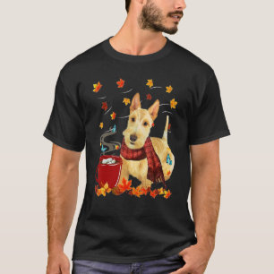Wheaten Scottish Terrier Fall Chocolate Hot T-Shirt