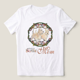 Wheaten Scottish Terrier MOM Tri-Blend Shirt
