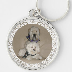 Wheaten Terrier and Havanese Key Ring