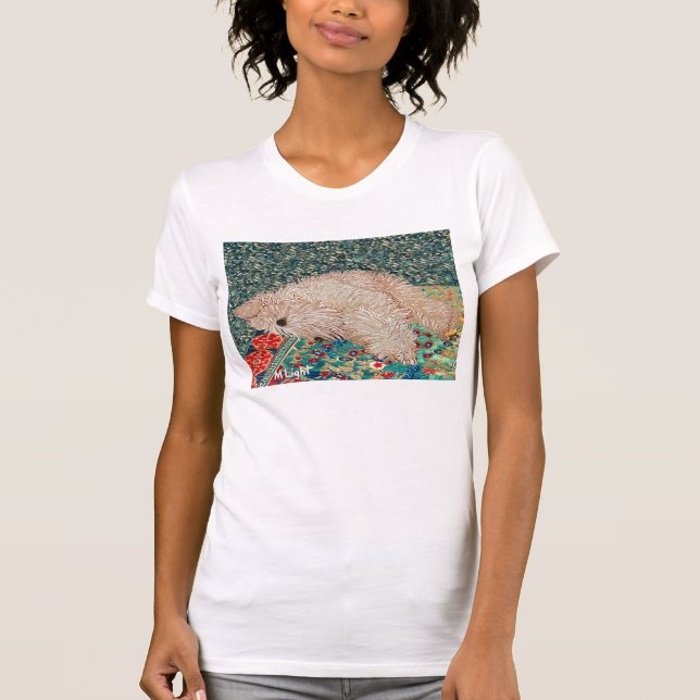 "Wheaten Terrier Bedtime" T-Shirt (Front)