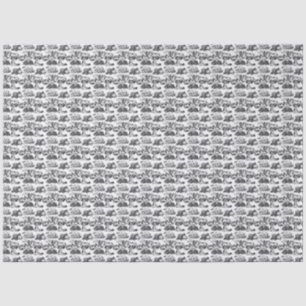 WHEATEN Terrier Black Toile Tissue Paper