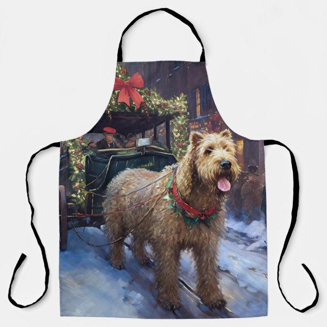 Wheaten Terrier Christmas Festive Season Apron (Front)