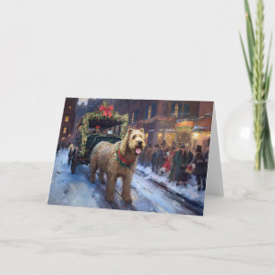 Wheaten Terrier Christmas Festive Season Card