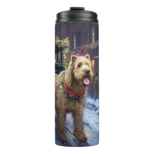 Wheaten Terrier Christmas Festive Season Thermal Tumbler