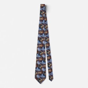 Wheaten Terrier Christmas Festive Season Tie