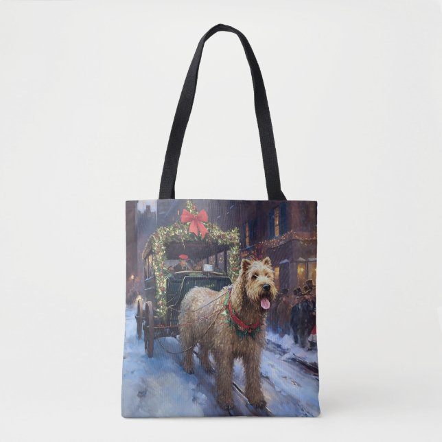 Wheaten Terrier Christmas Festive Season Tote Bag (Front)