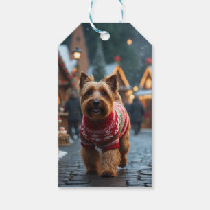 Wheaten Terrier Dog Christmas Snow Holiday  Gift Tags