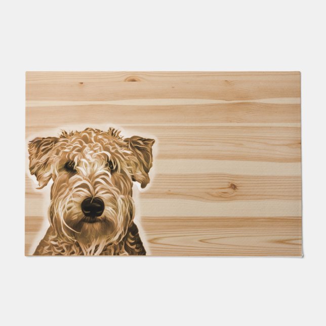 Wheaten Terrier Dog Doormat (Front)