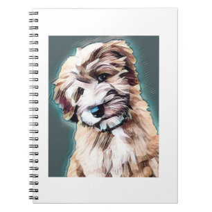 Wheaten Terrier Dog Pop Art Notebook