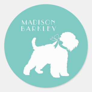 Wheaten Terrier Dog Puppy Classic Round Sticker