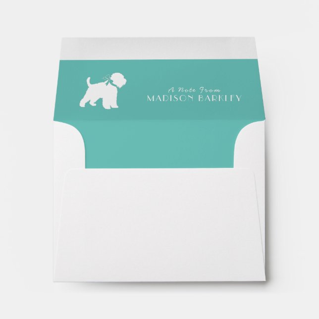 Wheaten Terrier Dog Puppy Envelope (Back (Bottom))