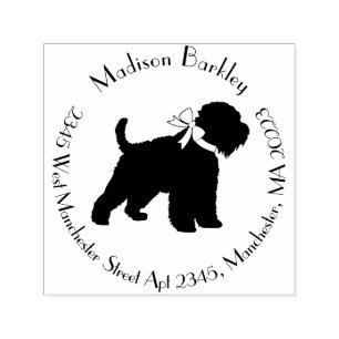Wheaten Terrier Dog Puppy Self-inking Stamp
