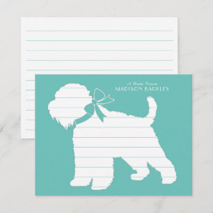 Wheaten Terrier Dog Puppy Thank You Card