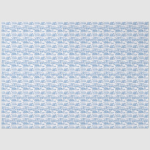 WHEATEN Terrier French Blue Toile Tissue Paper