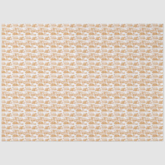 WHEATEN Terrier Gold Toile Tissue Paper