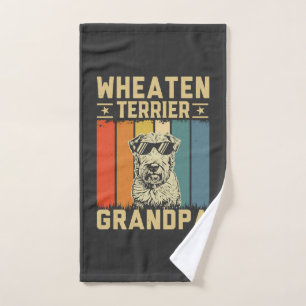 Wheaten Terrier Grandpa Hand Towel