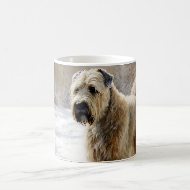 Wheaten Terrier Let It Snow Christmas  Coffee Mug (Center)