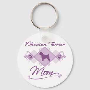 Wheaten Terrier Mum Key Ring